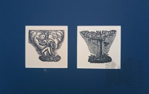 Władysław SKOCZYLAS (1883-1934), Diptych: Janosik's Tree and Janosik in a Cloud, from the series: 