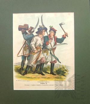 Michal STACHOWICZ (1768-1825), Kosciuszko's Polish Army, 1894| Vlachs from a battalion of Krakow blacksmiths, armed with scythes and hatchets.