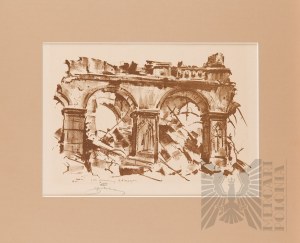 Antoni SUCHANEK (1901-1982), Ruines du vieux Varsovie - Tombe du soldat inconnu, 1945