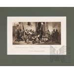 Ludwik WIESIOŁOWSKI (1854-1892), Rozdawanie jałmużny w Rzymie, 1884
