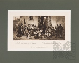 Ludwik WIESIOŁOWSKI (1854-1892), Distributing alms in Rome, 1884