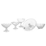 Eryka TRZEWIK-DROST (b. 1931), Set of glass with decoration "Kashmir" (5 items)