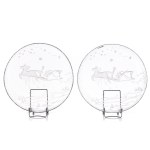Set of two Christmas platters pattern no. 19-548/1