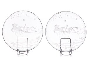 Set di due piatti natalizi modello n. 19-548/1