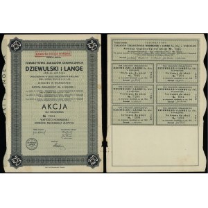 Polska, akcja na okaziciela o wartości 250 złotych, 1937, Warszawa