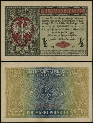 Polsko, 1/2 polské marky, 9.12.1916