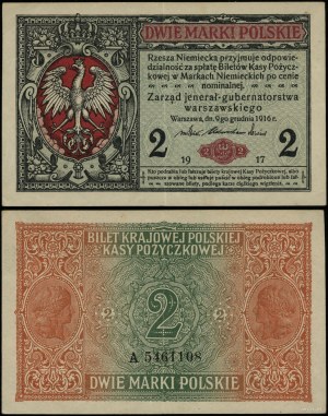 Poland, 2 Polish marks, 9.12.1916
