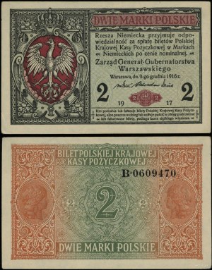Poland, 2 Polish marks, 9.12.1916