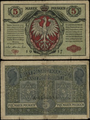Poland, 5 Polish marks, 9.12.1916