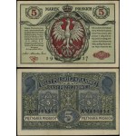 Poland, 5 Polish marks, 9.12.1916