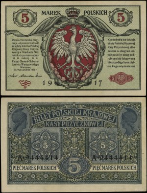 Poland, 5 Polish marks, 9.12.1916
