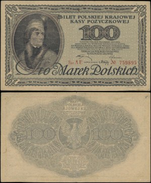 Poland, 100 Polish marks, 15.02.1919