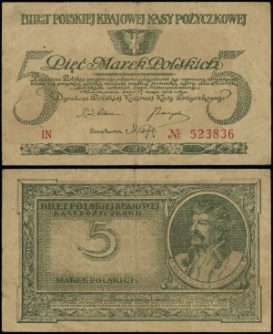 Poland, 5 Polish marks, 17.05.1919