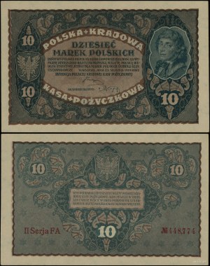 Poland, 10 Polish marks, 23.08.1919