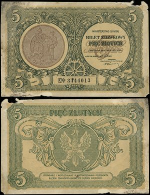 Pologne, 5 zlotys, 1.05.1925