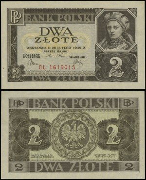 Pologne, 2 zlotys, 26.02.1936