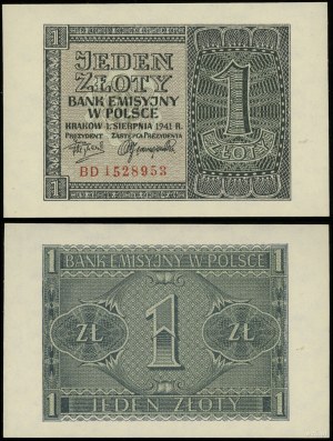 Poland, 1 zloty, 1.08.1941