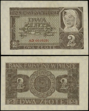 Pologne, 2 zlotys, 1.08.1941