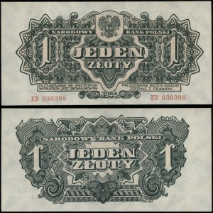 Poland, 1 zloty, 1944
