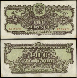 Poland, 5 gold, 1944