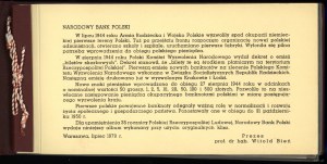 Poland, prints of Polish banknotes of 1944 issue in a clasper issued by NBP