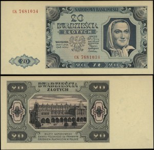 Poland, 20 zloty, 1.07.1948