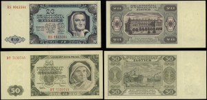 Poland, set: 20 and 50 zloty, 1.07.1948