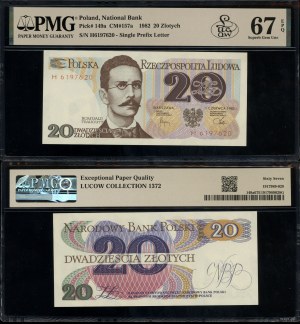 Polsko, 20 zlotých, 1.06.1982
