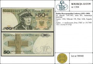 Pologne, 50 zloty, 1.06.1982