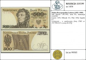 Pologne, 500 zloty, 1.06.1982