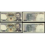 Poland, set: 2 x 200 gold, 1979-1982