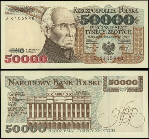 Polsko, 50 000 PLN, 16.11.1993