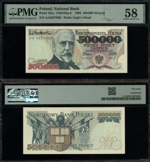 Polsko, 500 000 PLN, 16. 11. 1993