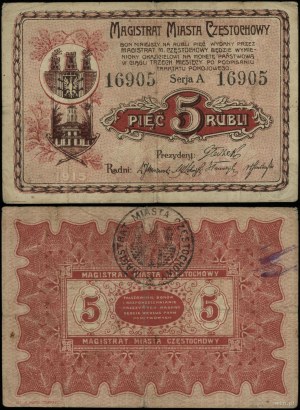 bývalý ruský oddíl, 5 rublů, 1915