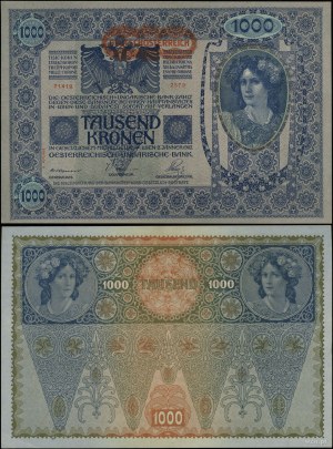 Austria, 1,000 crowns, 2.01.1902 (1919)