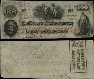 United States of America (USA), $100, 1862