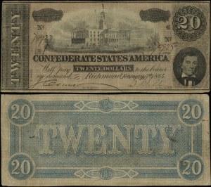 United States of America (USA), $20, 17.02.1864