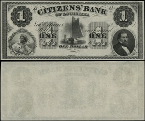 United States of America (USA), $1 blanco, 18... (ca. 1860)