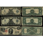United States of America (USA), set: 3 x $1, 1899-1917