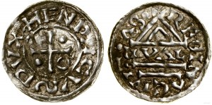 Německo, denár, (985-995), Regensburg, Vald minster