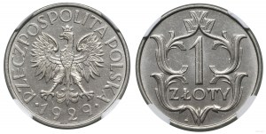 Polsko, 1 zlotý, 1929, Varšava