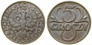 Polsko, 5 groszy, 1931, Varšava