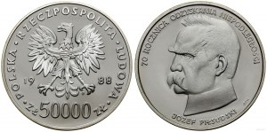 Polsko, 50 000 PLN, 1988, Varšava