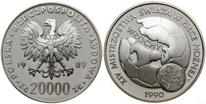 Polsko, 20 000 PLN, 1989, Varšava