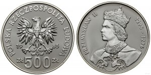 Pologne, 500 zlotys, 1985, Varsovie