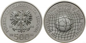 Pologne, 500 zloty, 1986, Varsovie