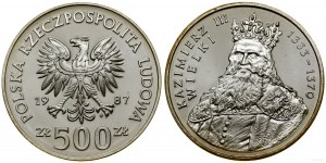 Polsko, 500 zlotých, 1987, Varšava