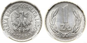 Poland, 1 zloty, 1966, Warsaw