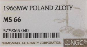 Poland, 1 zloty, 1966, Warsaw
