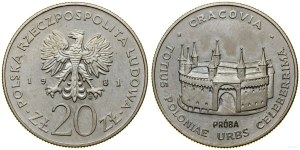 Pologne, 20 zloty, 1981, Varsovie